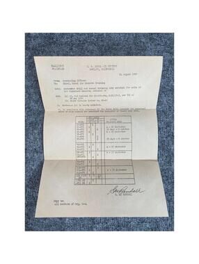 1950 U.S. Naval Air Station Oakland Military Drill Schedule Document
